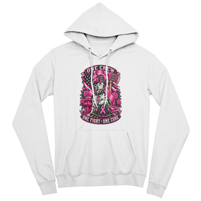One Crew One Fight One Cure Pullover Fleece Hoodie.