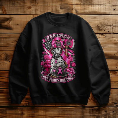 One Crew One Fight One Cure Gildan 18000 Unisex Crewneck Sweatshirt