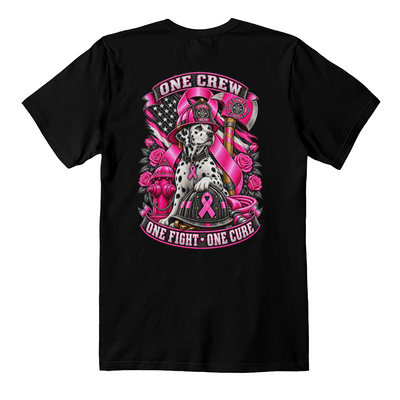 One Crew One Fight One Cure Bella + Canvas 3001 Jersey Tee