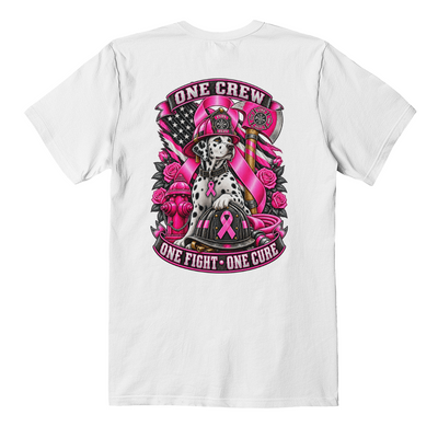One Crew One Fight One Cure Bella + Canvas 3001 Jersey Tee