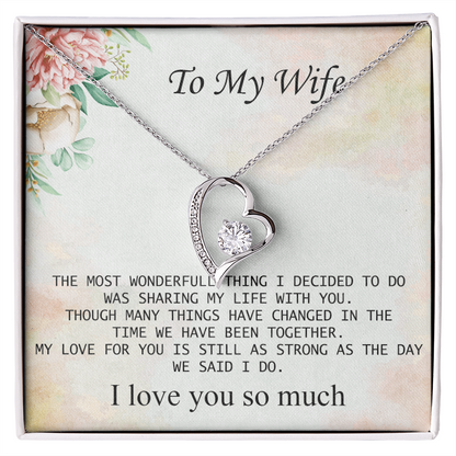 To my wife