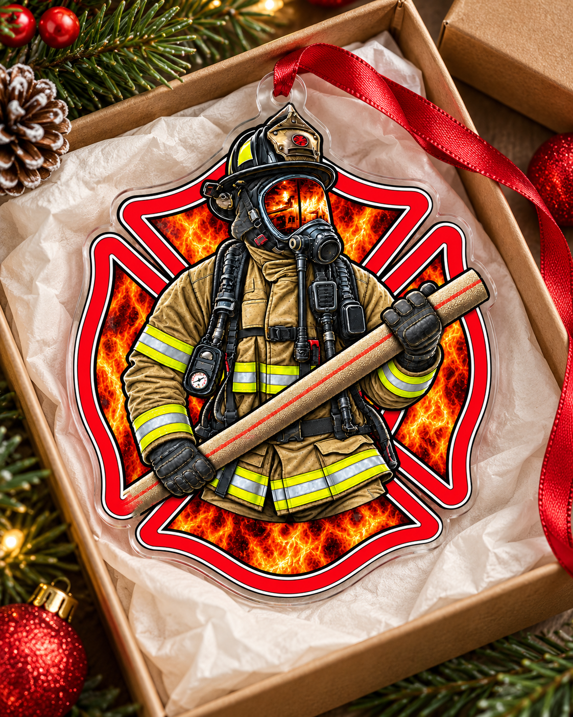 Fire Department Acrylic Ornament
