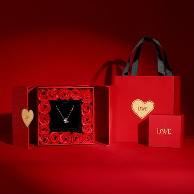 Rose Gift Box – Double Open Jewelry Storage Box