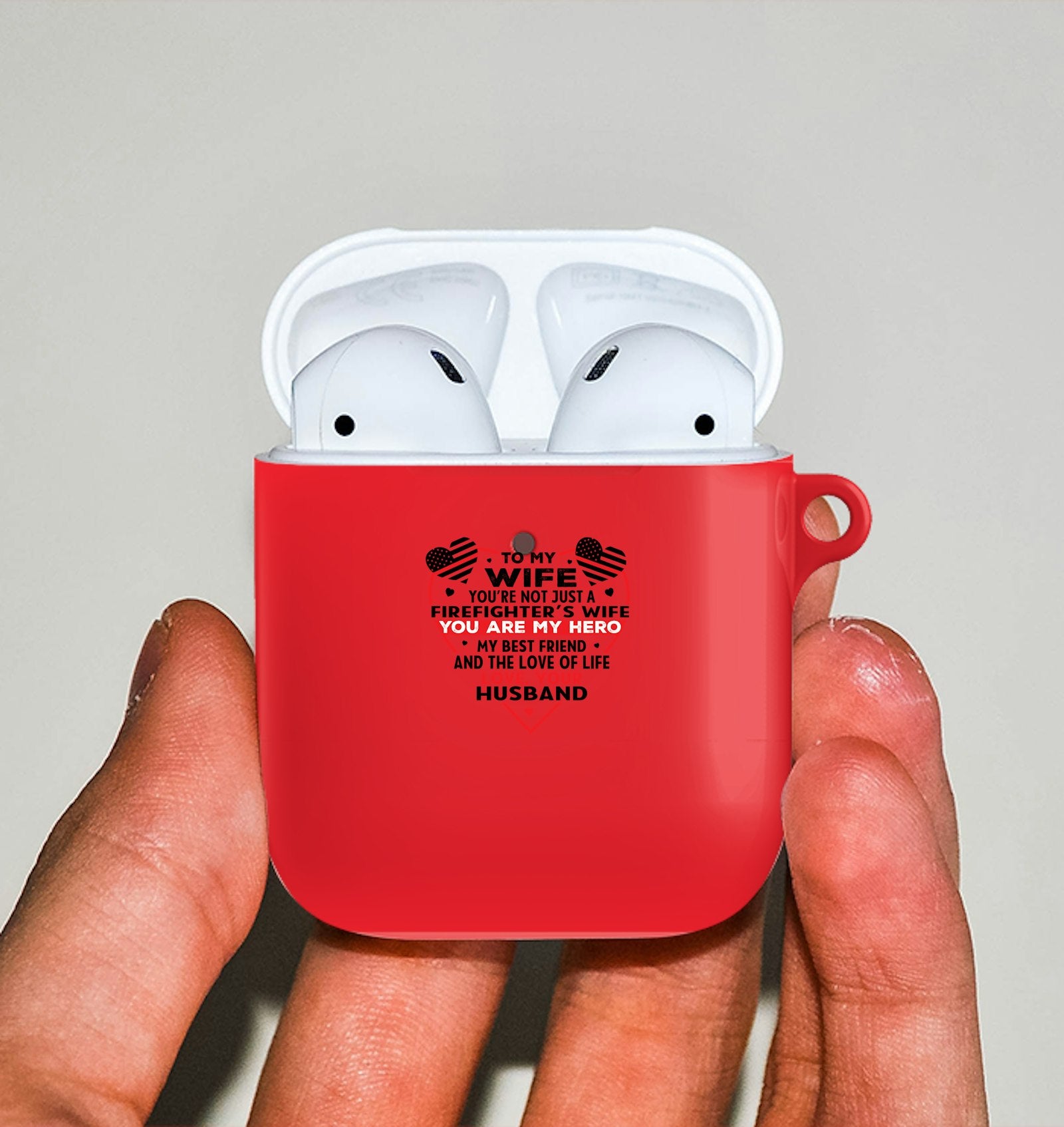 To My Firefighter Wife Airpod case