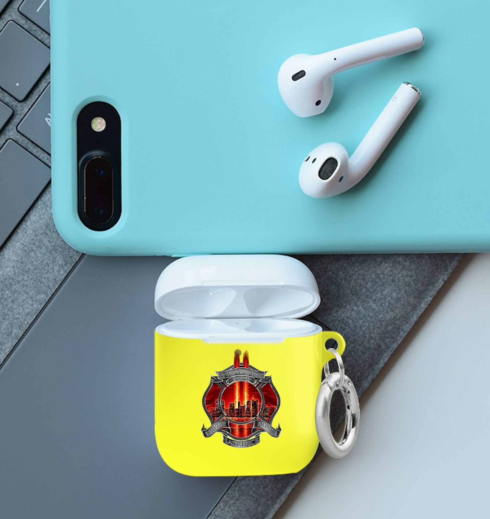 911 Firefighter Airpod Case