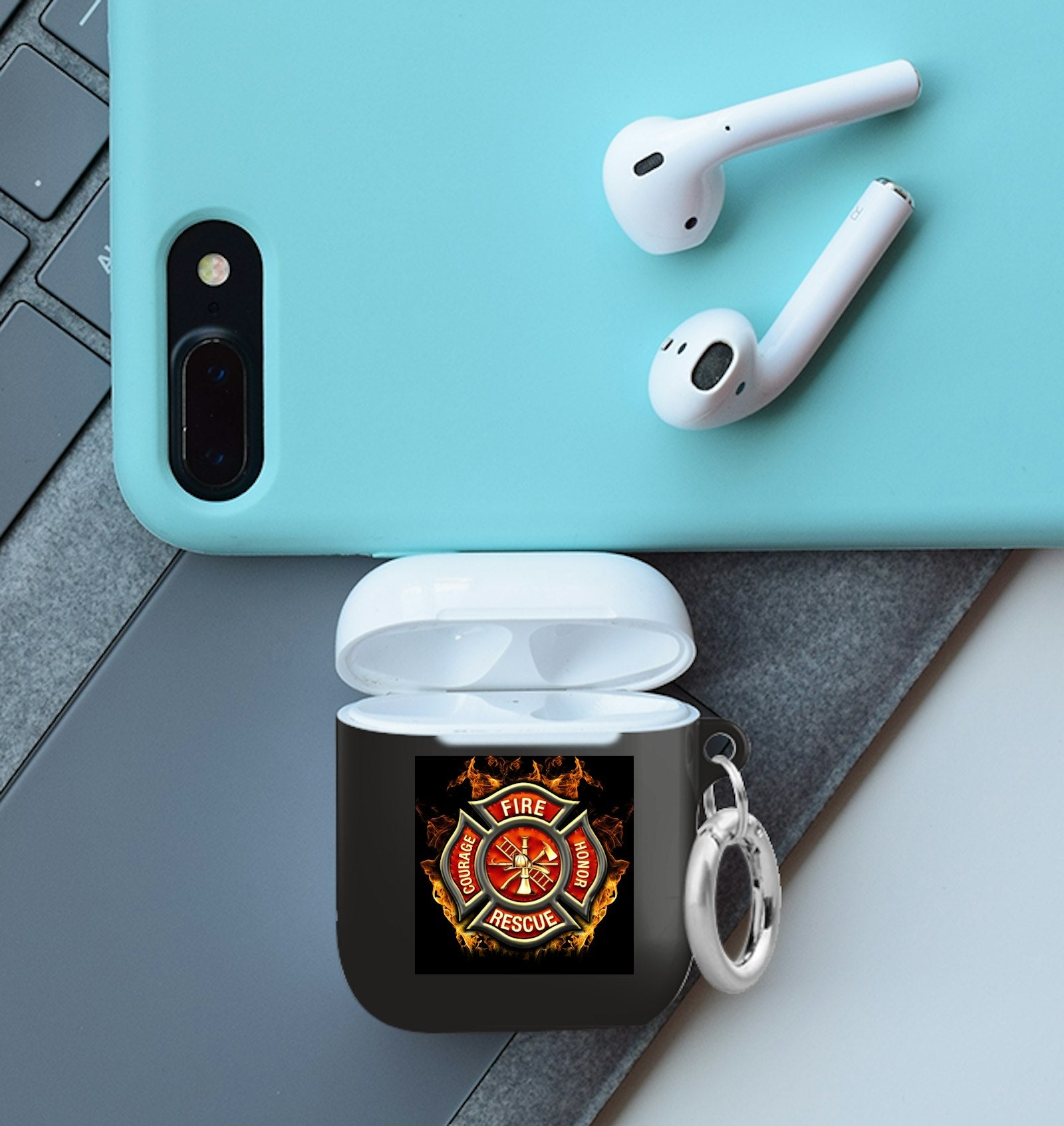 Firefighter Logo Airpod Case