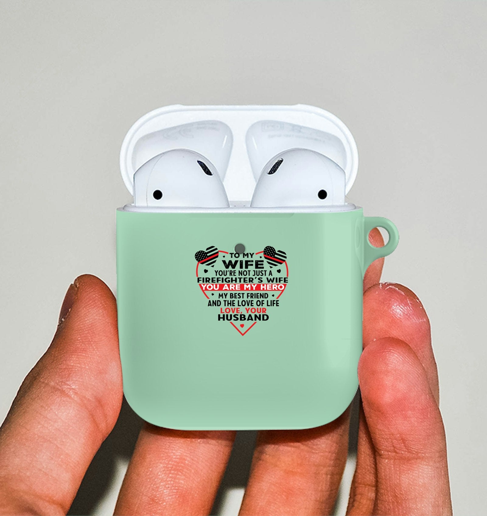 To My Firefighter Wife Airpod case