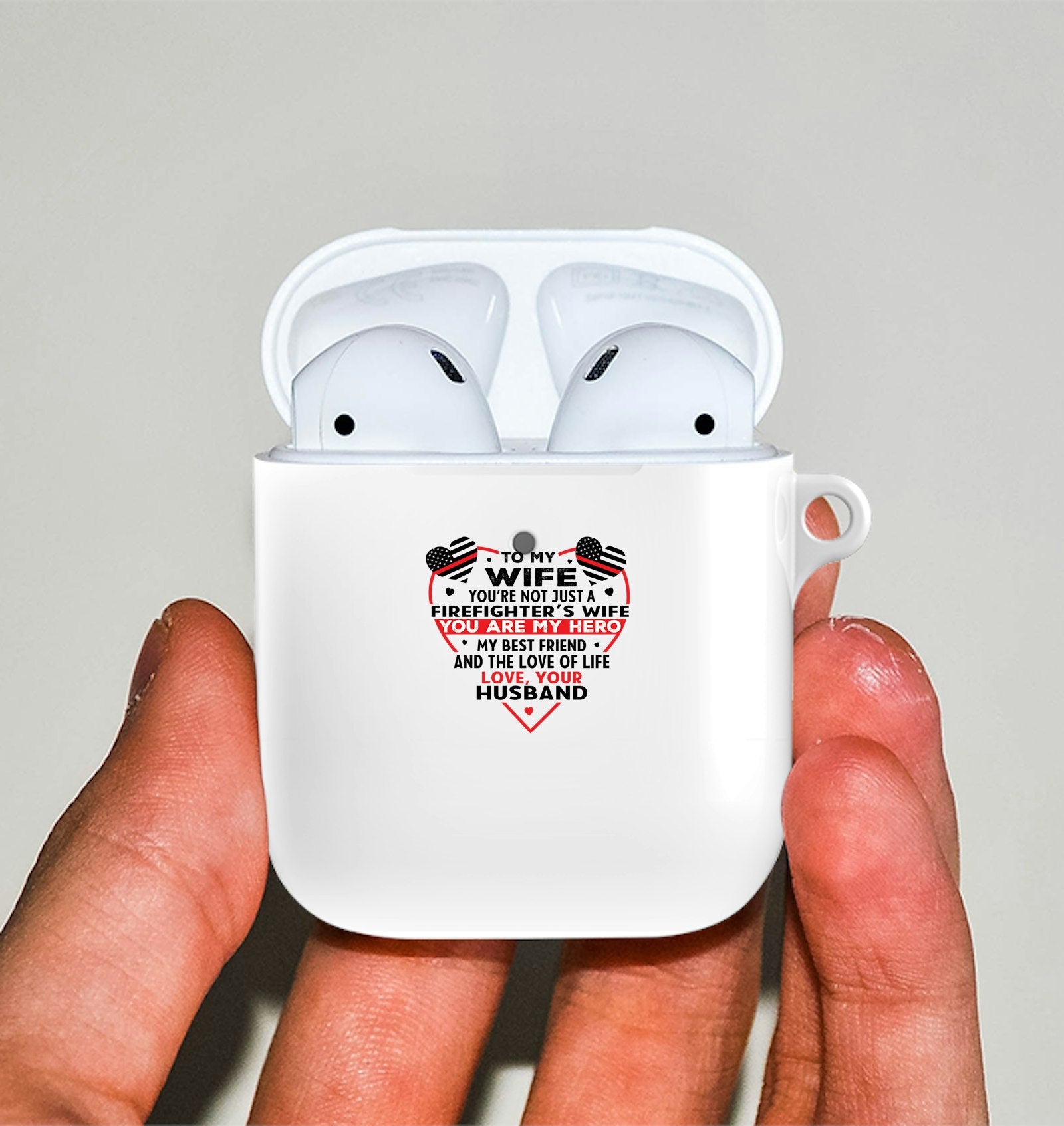 To My Firefighter Wife Airpod case