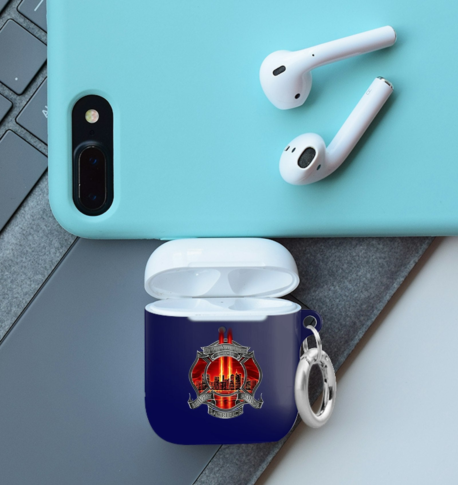 911 Firefighter Airpod Case