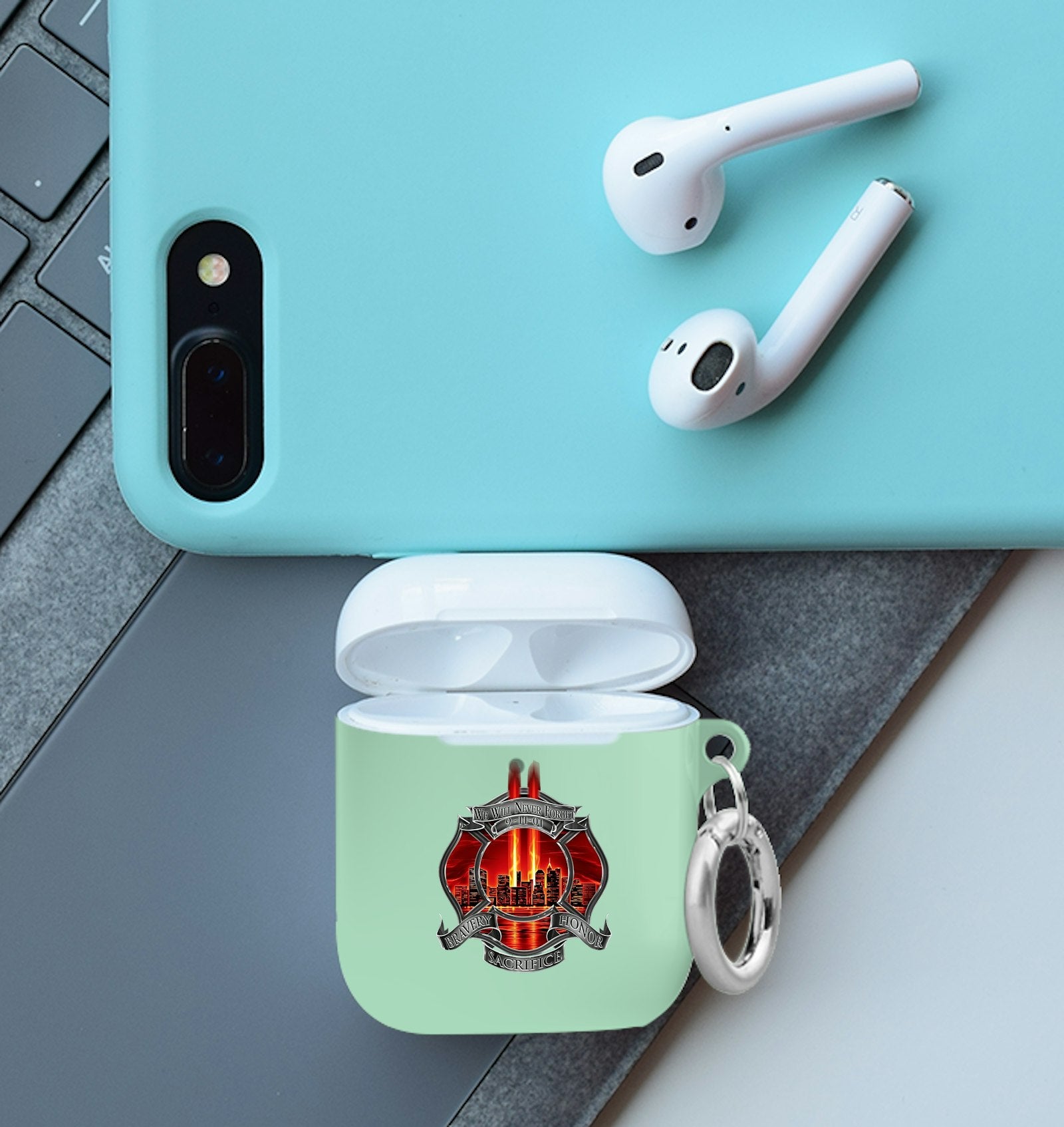 911 Firefighter Airpod Case